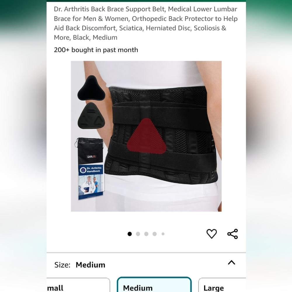 NewBack Brace Support Belt, Medical Lower Lumbar Brace for Men & Women, Orthoped